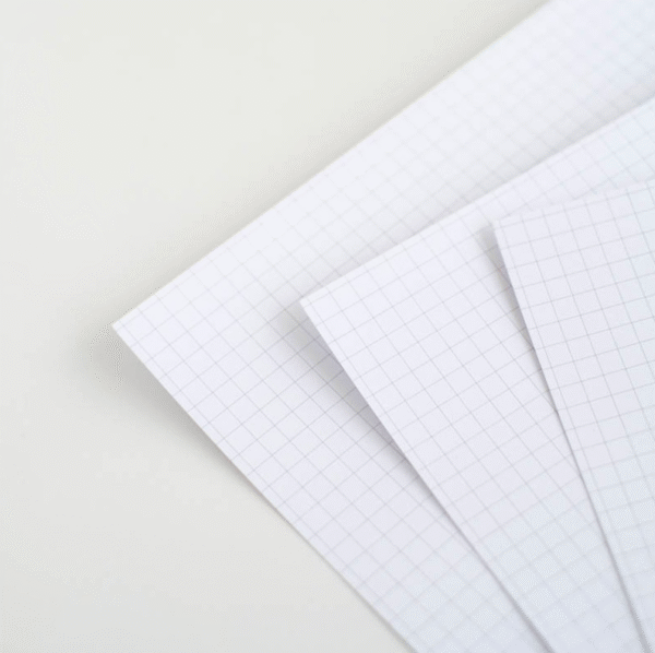 Set de 10 papeles A4 cuadricula