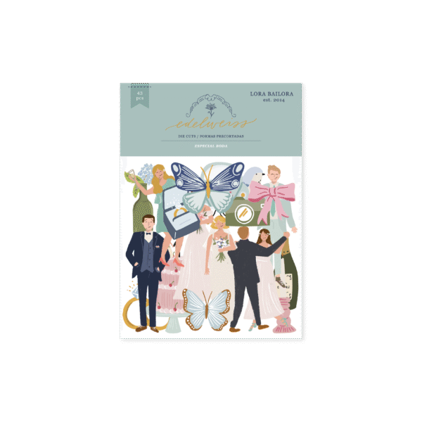 Die cuts boda Edelweiss