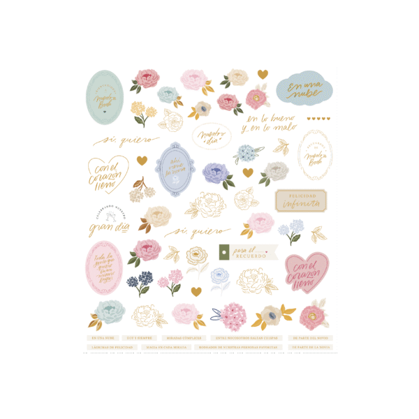 Die cuts con foil Edelweiss - Imagen 2