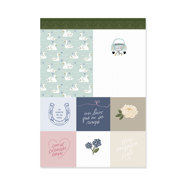 Paper pad 24 papeles estampados a una cara 15,2x20,3 cm Edelweiss - Imagen 4